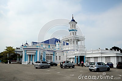 The Sultan Ibrahim Jamek Mosque at Muar, Johor Editorial Stock Photo